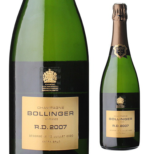 ボランジェ RD アールディー [2007] 箱なし NM 750ml フランス ヴァレ ド ラ マルヌ シャンパーニュ 辛口 シャンパン 浜運A RP97｜シャンパン専門店 CHAMPAGNE HOUSE 28,600円