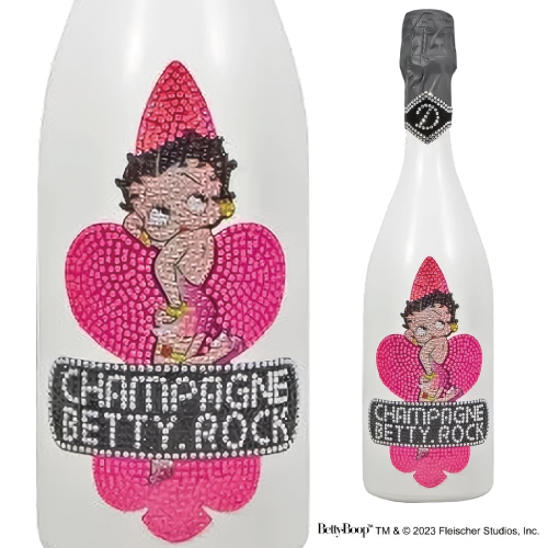 シャンパン ディーロック ベティロック D.Rock 空瓶 空箱 グラス付き