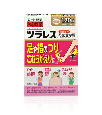 【送料無料 3個セット】和漢箋(わかんせん) ツラレス 120錠×3個セット【第2類医薬品】