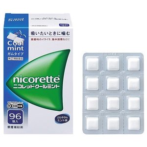 【第(2)類飲み薬】ニコレット クールミント 96個入×2個書き割り