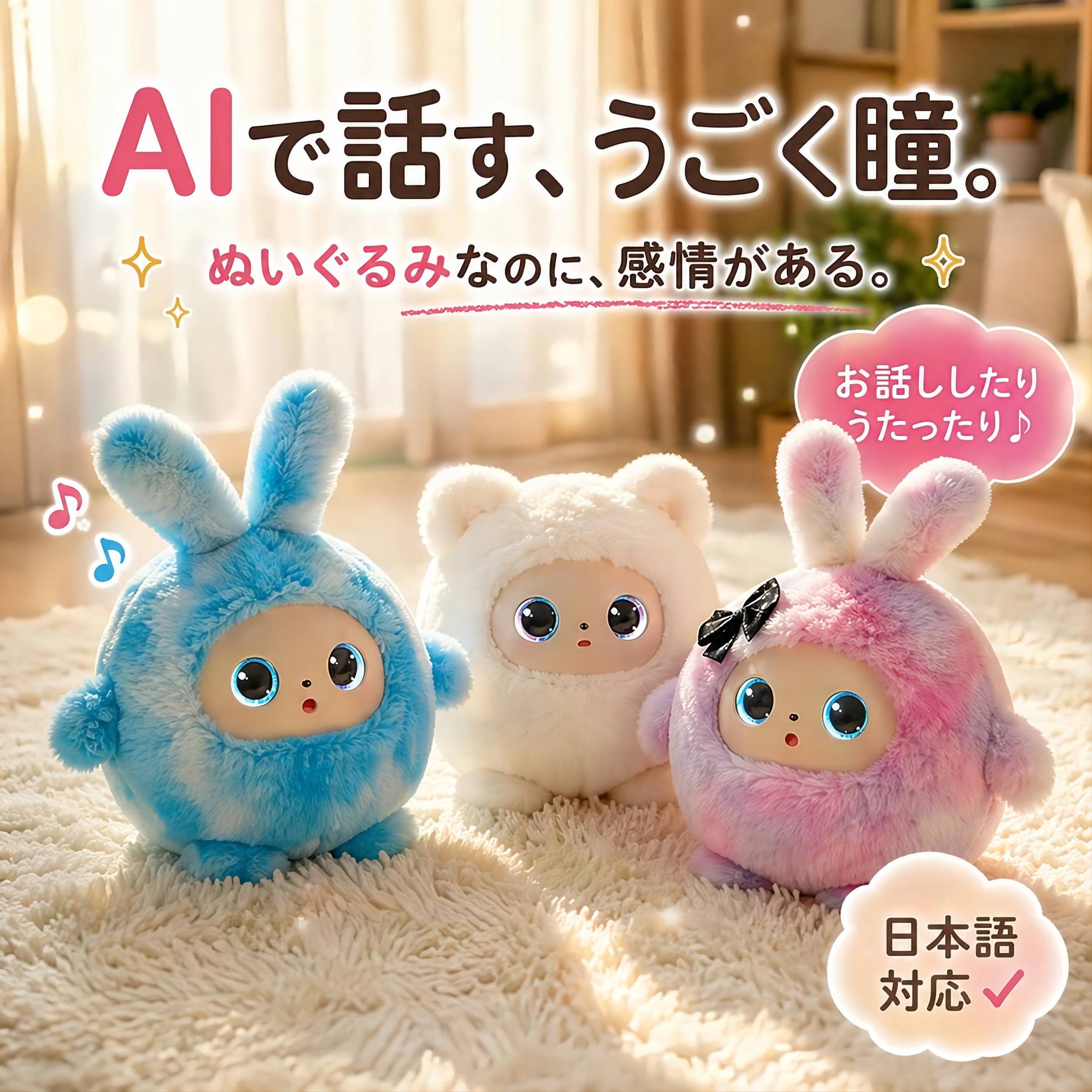 【尖んがり 10 倍百貨店SALE】陰電子愛玩動物 人工知能学 知育手あそび 愛玩動物人造人間 ふわふわ うさぎ ぬいぐるみ しゃべる 動く  気味合いが通じる 着せかえ  積み上げる 人工知能学学びとる 声音 独りぼっちを癒せる 共同作業者 愛くるしげ   英語 日本語 11言葉づかい 声音意識すること 御饒舌 人造人間 手あそび 小わっぱ 差し上げ物