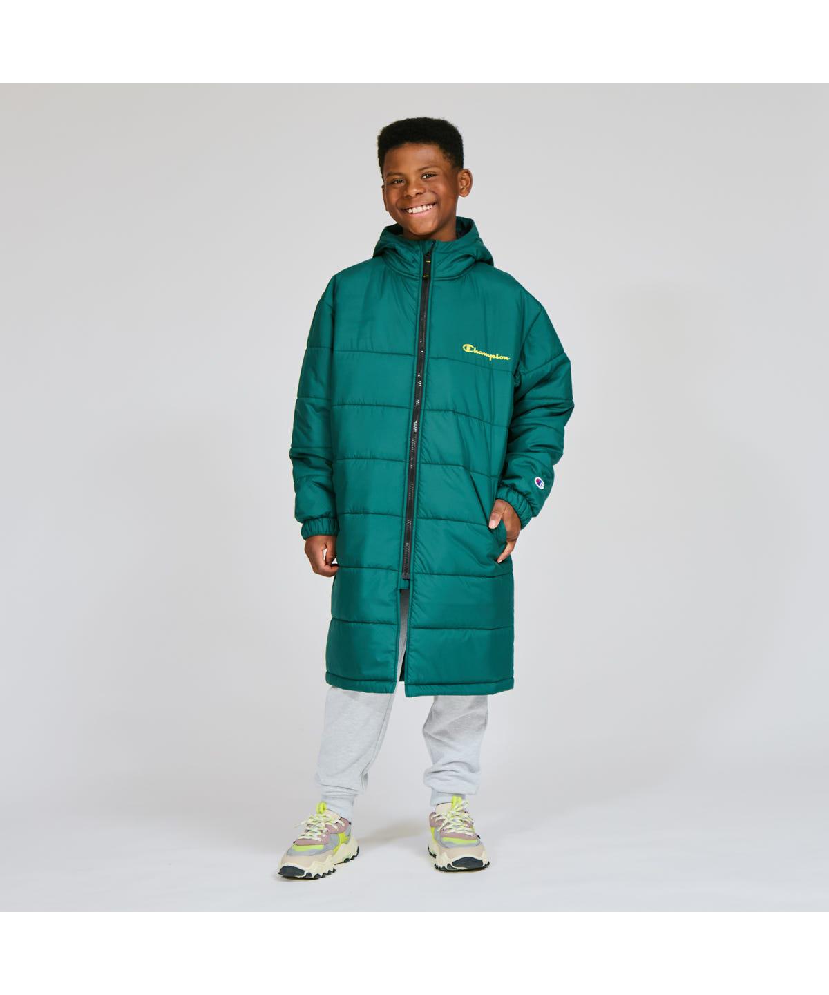 《お買物マラソン 10%OFF》《セール》【公式】チャンピオン Champion キッズ ジップフーデッドロングコート 25FW スクールボーイズ (CK-CS612)★ スポーツ 子供 子ども ジュニア こども 子供服 キッズ服 キッズ トレーニング｜Champion公式店 7,651円