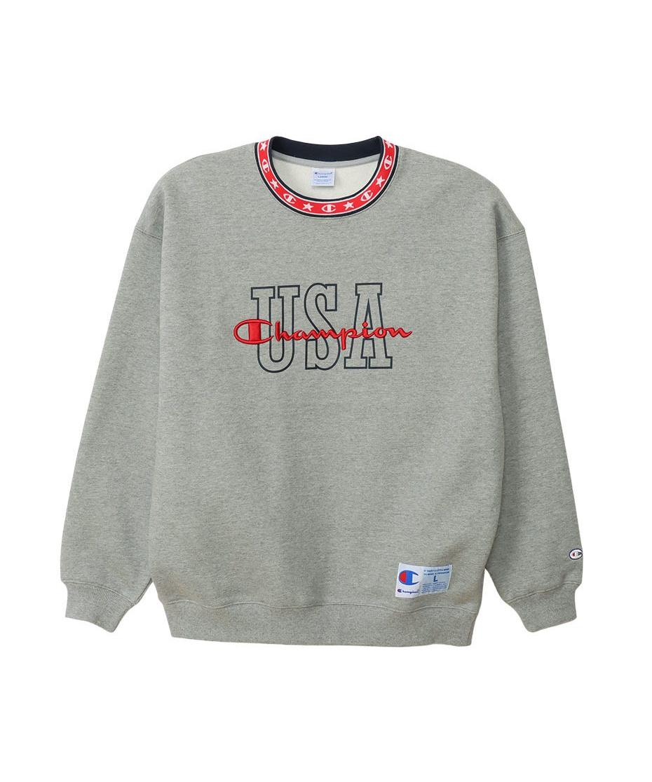 《お買物マラソン 10%OFF》《セール》【公式】チャンピオン Champion クルーネックスウェットシャツ 24FW アクションスタイル (C3-A018)★ メンズ レディース スウェット トレーナー｜Champion公式店