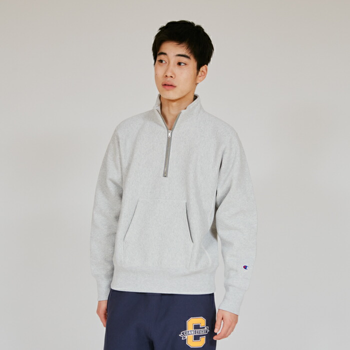 《お買物マラソン ポイントUP》【公式】チャンピオン【30%OFFセール】Champion リバースウィーブ(R) ハーフジップスウェットシャツ 25FW リバースウィーブ(R)(C3-Y017) ★ メンズ レディース sweat スウェット ( トレーナー )
