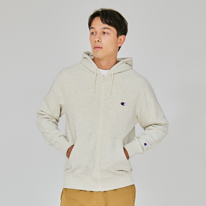 《お買物マラソン ポイントUP》【公式】チャンピオン Champion ジップフーデッドスウェットシャツ 26SS ベーシック(C3-Y137) ★ メンズ レディース sweat スウェット ( トレーナー ) フード付き BASIC+