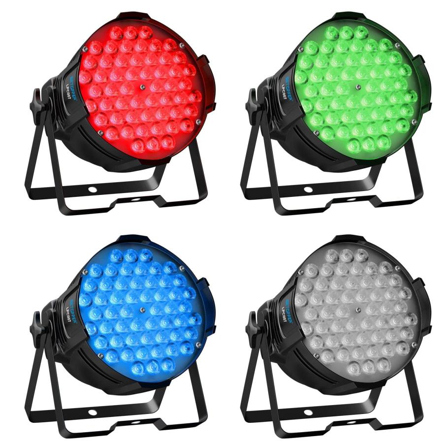BETOPPER ディスコライト LPC007 54x3W RGB LED 舞台照明 6色変換ステージライト ステージ照明 DMX512 3/7CH