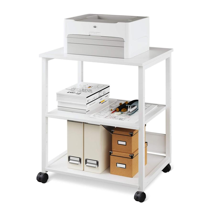 DEVAISE プリンター台 プリンターラック プリンターワゴン キャスター付き 幅60*奥行48*高さ70cm 総耐荷重70kg 複合機使用可 移