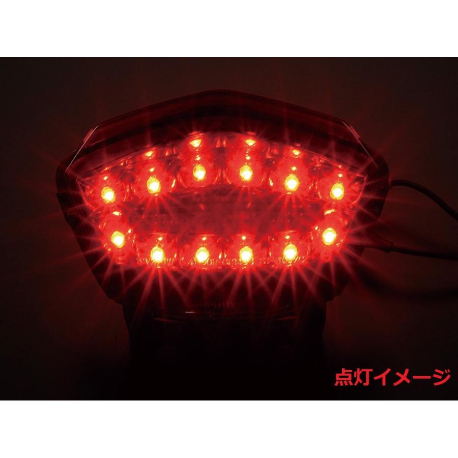 ポッシュフェイス(POSH FAITH) バイク用品 LEDテールランプ Ninja250R(ニンジャ250R) クリアー 034090-91