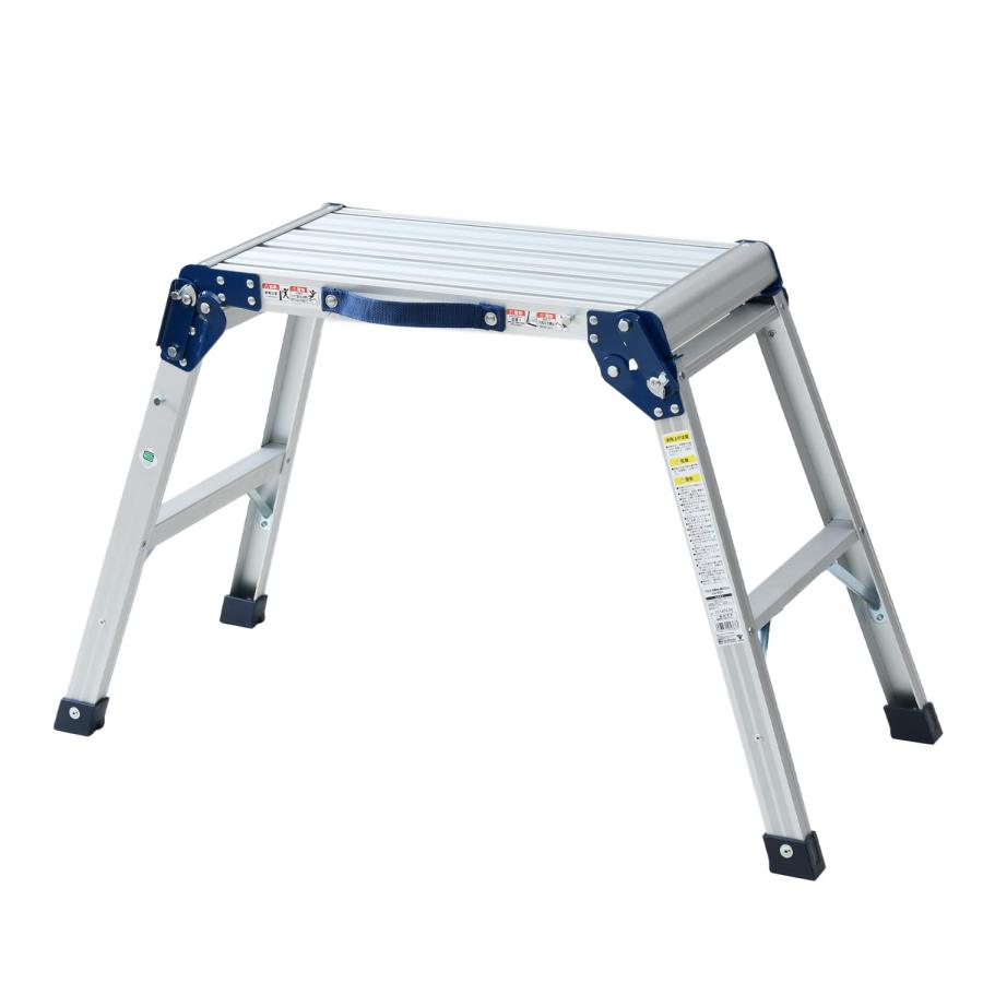 山善(YAMAZEN) 踏み台 脚立 洗車台 (高さ60cm/天板幅60cm×奥行30cm) ワンタッチロック機能 天板幅広タイプ 折り畳み 洗車