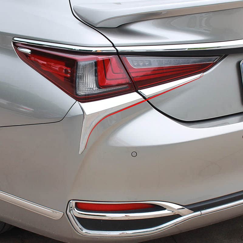 Onami レクサス 尾っぽ照明ランプ ガーニッシュ テールランプ 飾りつけ部分品 佩び物 新型 LEXUS 10系 ES300h ABS製 4P【鏡面仕上メッキ】ES-34-S