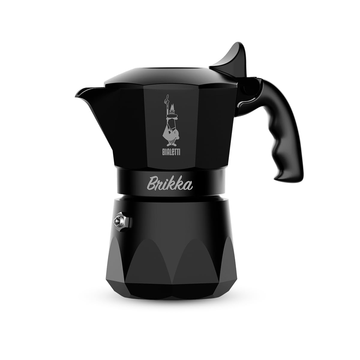 【日本制限事項色】BIALETTI(ビアレッティ) ブリッカ 黒いこと 2優勝杯 直火式 (珈琲製造業者 エスプレッソ製造業者 マキネッタ)
