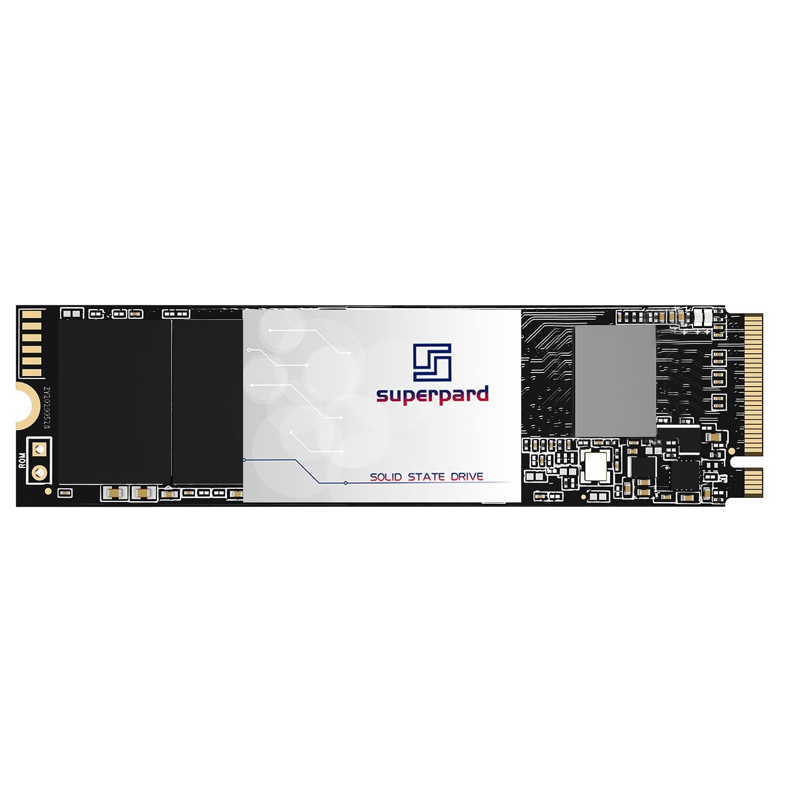 Superpard SSD 1結核症 M.2 NVME PCIe Gen4 2280 なおなお書き5相応う 読み取る最大限度 5,500MB/秒 内蔵型 TLC 3D NAND 3年引き請ける 万覚え帳マイコン/勉強机いの一番マイコン当てはめる(M.2 NVME 1結核症)