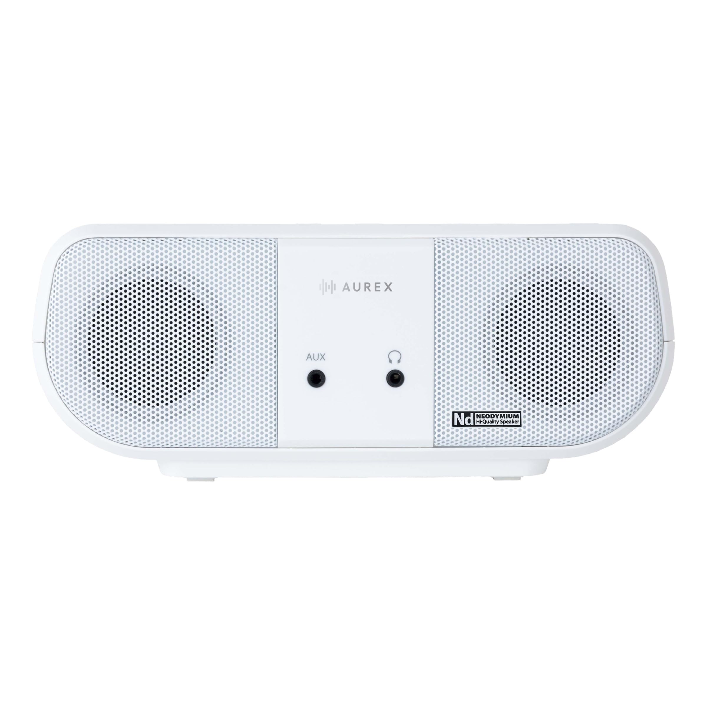 東芝 AUREX(オーレックス) CDラジオ受信機 AX-ANC1(W) 白いこと Bluetooth Ver5.3 ネオジウムスピーカー レジューム スリープタイマー 広広としたFM AM FM ラジオ受信機 言語学学びとる パウダーコンパクト 軽さ AC 蓄電池 2ワット数 相応う ス