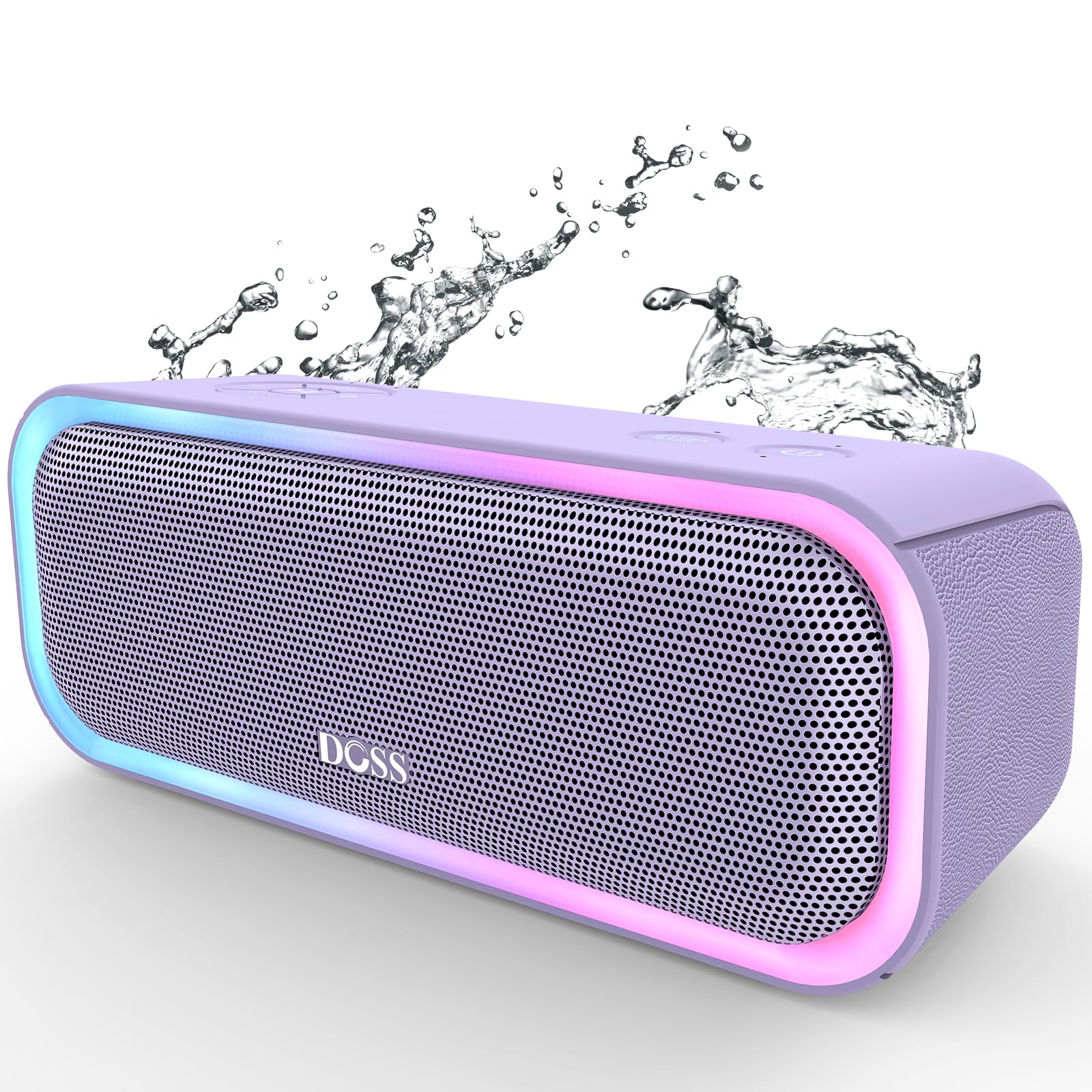 DOSS SoundBox Pro Bluetooth 金棒引き20W 強化因子された低音部 無線電話 携帯型 小型 ブルートゥース 金棒引き【照度役立つこと 20第四次元生まれ変わり IPX6雨合羽 パッシブラジエーター積み上げる 鉄条レ