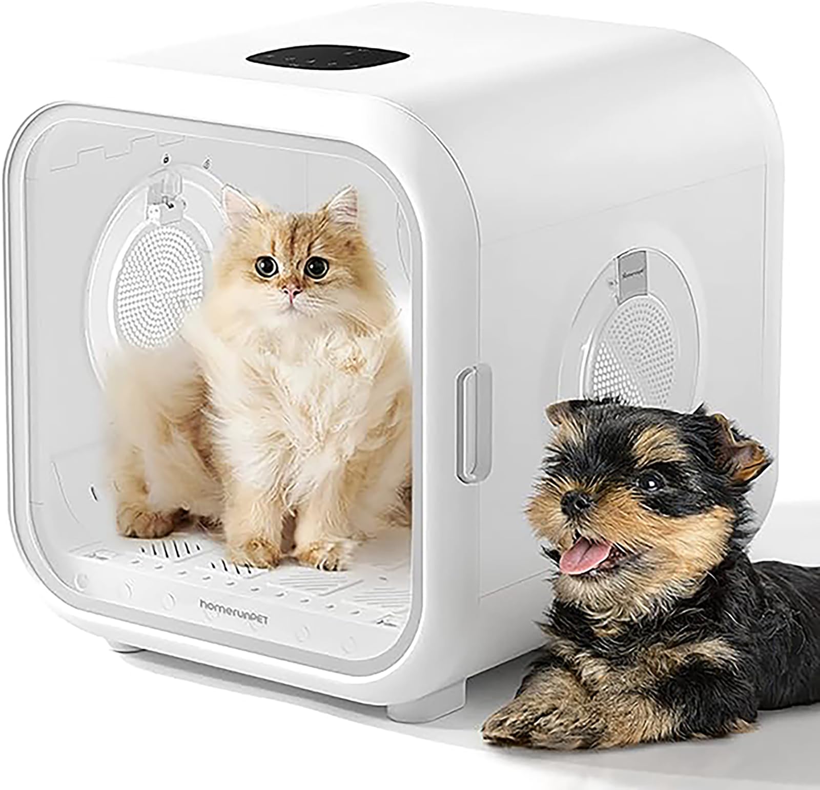 Homerunpet ペットドライルーム Drybo Plusドライボプラス 愛玩動物 犬 猫 ドライヤーお座敷 ペットドライヤーハウス かわき切る 素っ気ない 自動小銃 静音 ハンズフリー 好いたらしい