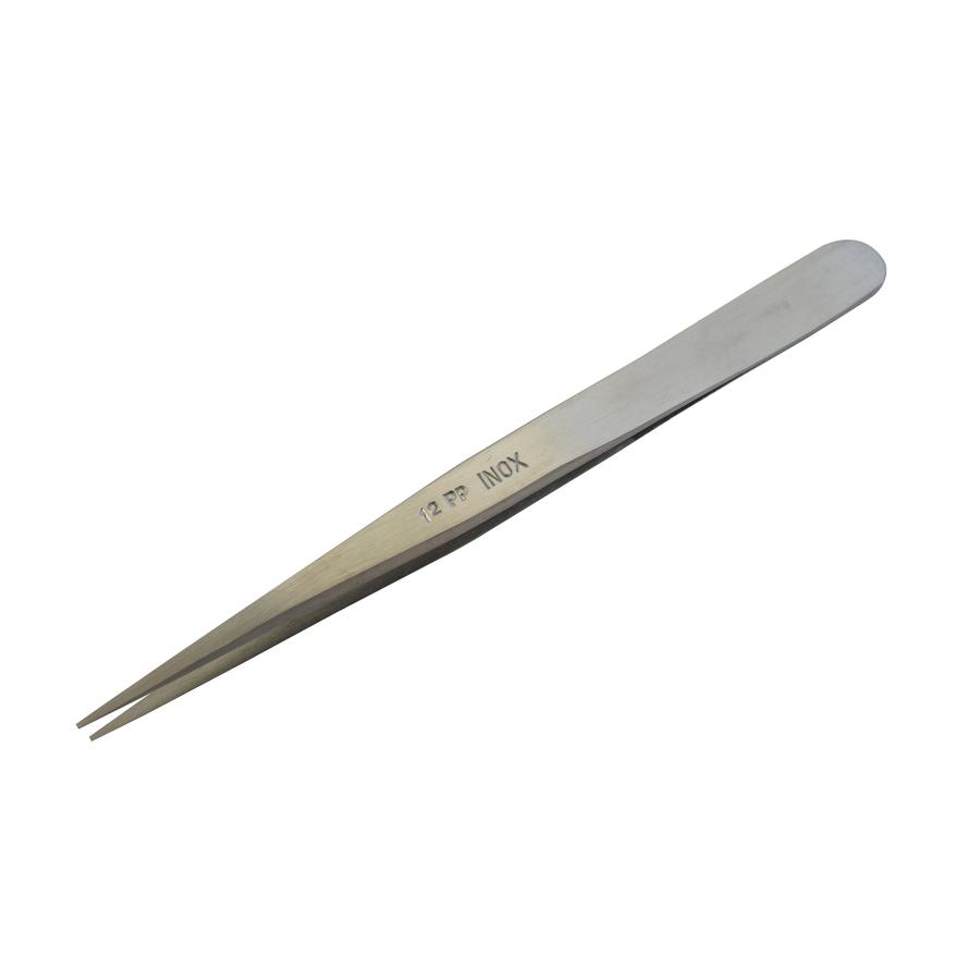 フォンタックス Fontax 工業用ピンセット No.12PP INOX 全長 120mm