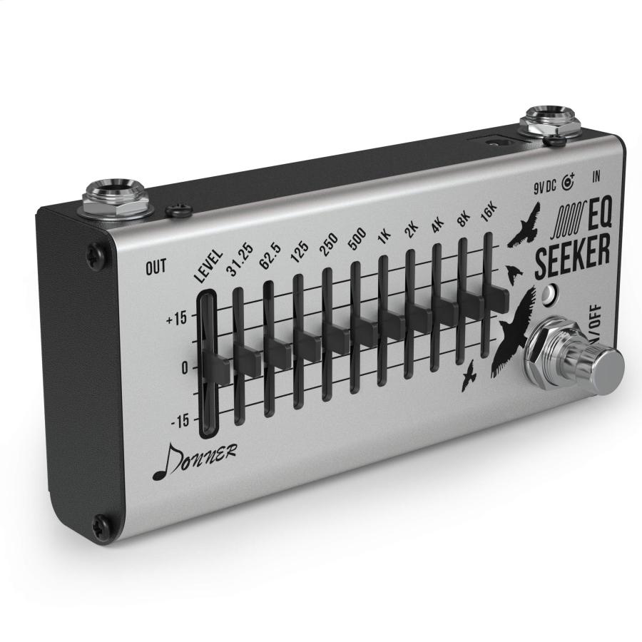 Donner イコライザー EQシーカー 10バンド EQ Equalizer エフェクター イコライザー ギターエフェクター ペダル (EQ Se