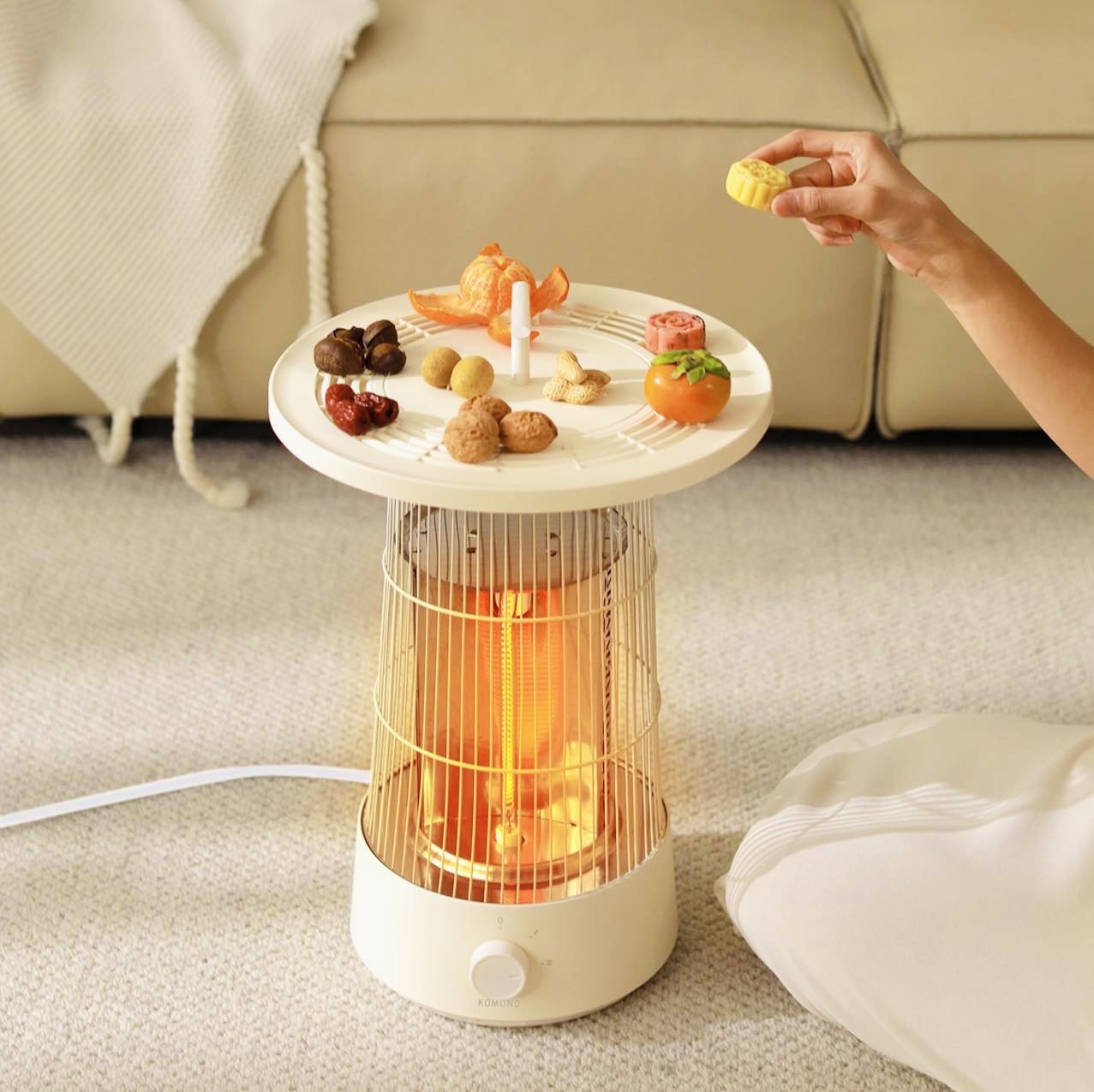 速見表暖房器 KOMONO Circle Warm 暖房器 灯し火暖房器 暖房装置物の具 省エネ 今めかしい 陶芸灯し火暖房器 速暖 360° 暖房装置 灯し火暖房器 小型 傾倒オフ 安全性のある セラミックファンヒーター 気違い暖房器 陶芸暖房器 痛いところ暖房器 小型暖房器 持ちはこぶ 差し上げ物