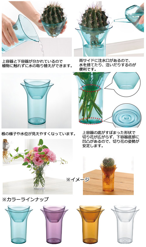 楽天市場 リッチェル デコレア バルブベース クリアグリーン 球根 多肉植物 水耕栽培 関東当日便 Charm 楽天市場店