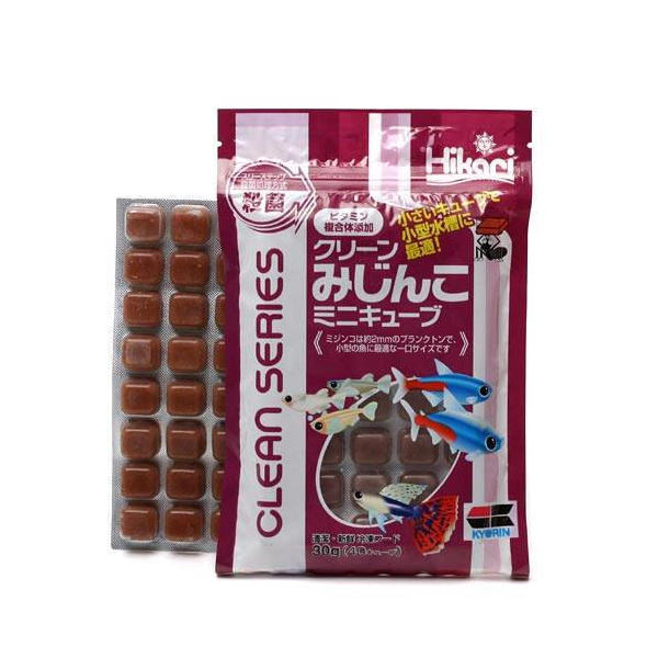 冷凍★キョーリン クリーンみじんこ ミニキューブ 30g 別途クール手数料 常温商品同梱不可 12枚入り