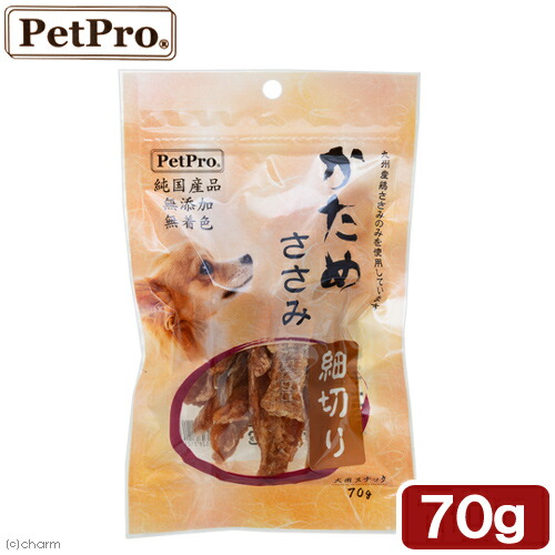 ペットプロ 純国産 かためささみ 細切り 70g 関東当日便 ペットプロ 純国産 かためささみ 細切り 70g 関東当日便