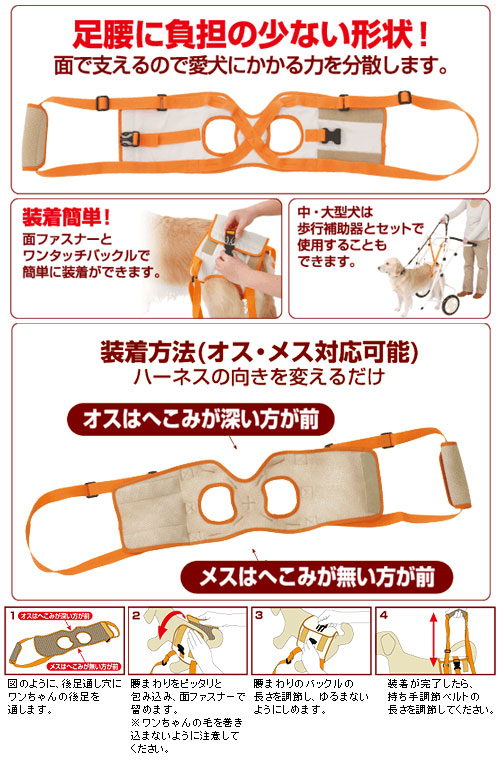 楽天市場 ペティオ 老犬介護用 歩行補助ハーネス 後足用 ｓ 超小型犬用 関東当日便 Charm 楽天市場店