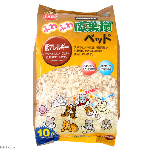 楽天市場 マルカン ふわふわ広葉樹ベッド １０ｌ うさぎ ハムスター 床材 ハリネズミ お一人様４点限り 関東当日便 Charm 楽天市場店