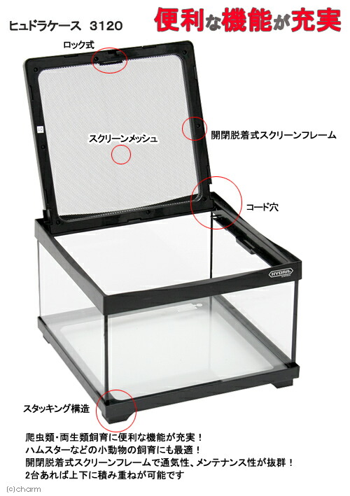 楽天市場 コトブキ工芸 Kotobuki ヒュドラケース ３１２０ ３１０ ３０４ ２００ｍｍ 爬虫類 小動物 飼育 ガラスケージ 関東当日便 Charm 楽天市場店