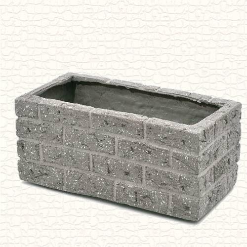 プランター　ＦＲＰ　ブリック調プランター　６００ＬＧ　ライトグレー（Ｗ６０×Ｄ３０×Ｈ２５ｃｍ）　お一人様２点限り プランター ＦＲＰ ブリック調プランター ６００ＬＧ ライトグレー