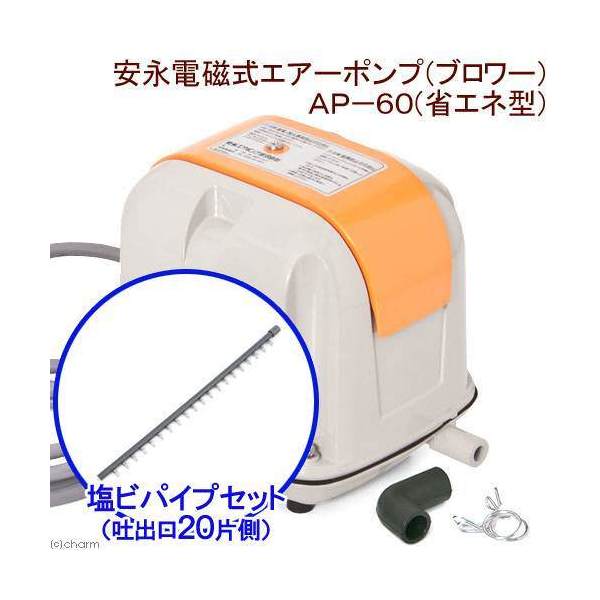 お1人様1点限り 安永電磁式エアーポンプ ブロワー ａｐ ６０ｆ 省エネ型 塩ビパイプ 一方コック付き 吐出口２０ 片側キャップ付き 沖縄別途送料 関東当日便 絶対一番安い Www Psht Or Id