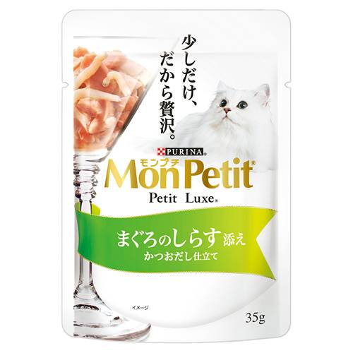 楽天市場】モンプチ プチリュクスパウチ まぐろのささみ添え