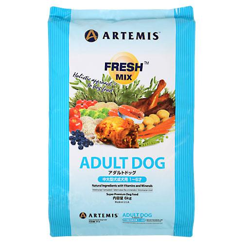 ドッグフード　アーテミス　フレッシュミックス　アダルトドッグ　中・大型犬成犬用　１～６歳　６ｋｇ　正規品　アーテミス　関東当日便｜charm 店