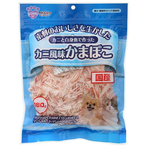 楽天市場 ペットケアー カニ風味かまぼこスライス １８０ｇ 犬 猫 おやつ 国産 関東当日便 Charm 楽天市場店