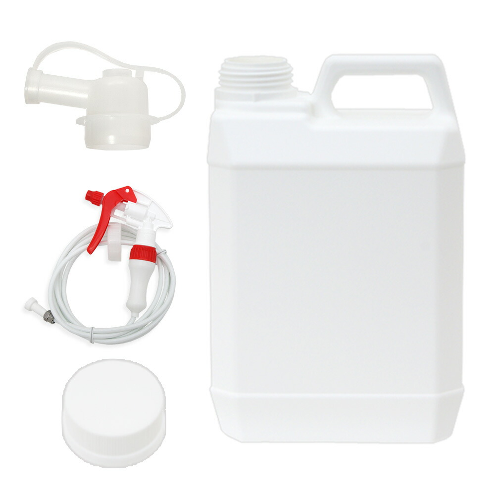 楽天市場】ポリ容器 キャップ・透明ノズル付き 形状お任せ 4L（空