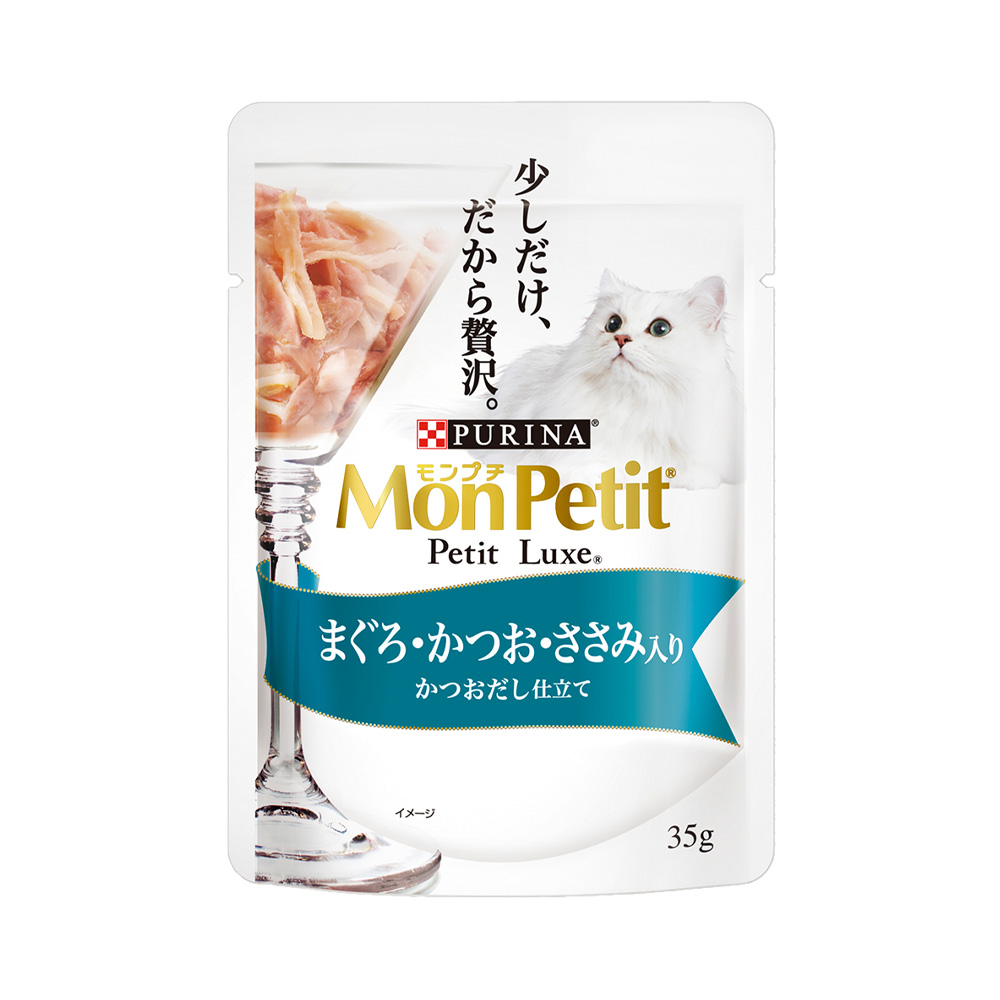 モンプチ プチクラフト＆プチリュクス パウチ5種計288袋　まぐろ　お肉　かつお モンプチ プチリュクス パウチ まぐろのかつお節添え ( 35g×8袋
