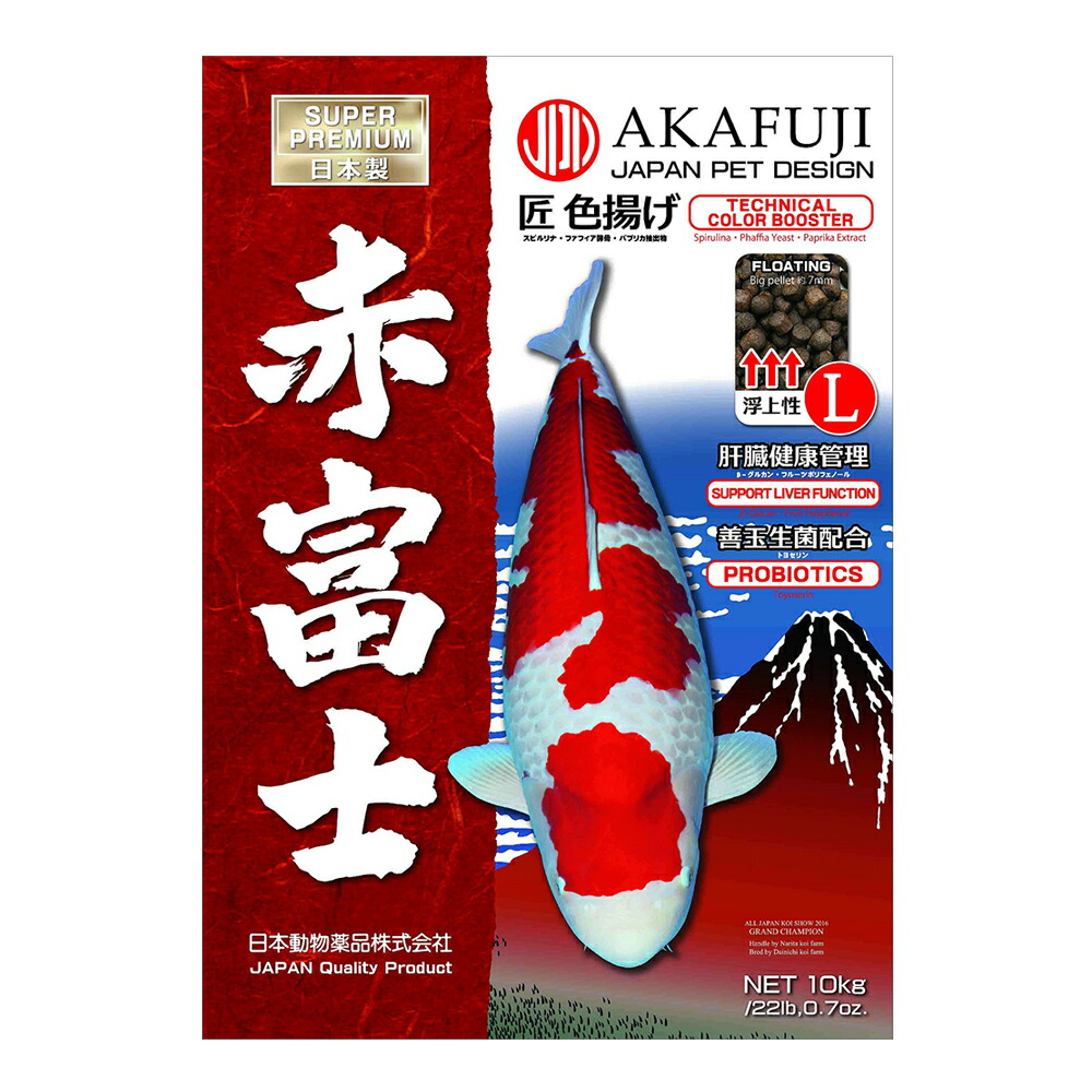 日本動物薬品　ニチドウ　赤富士　匠色揚げ　浮上性　Ｌ　１０ｋｇ　関東当日便