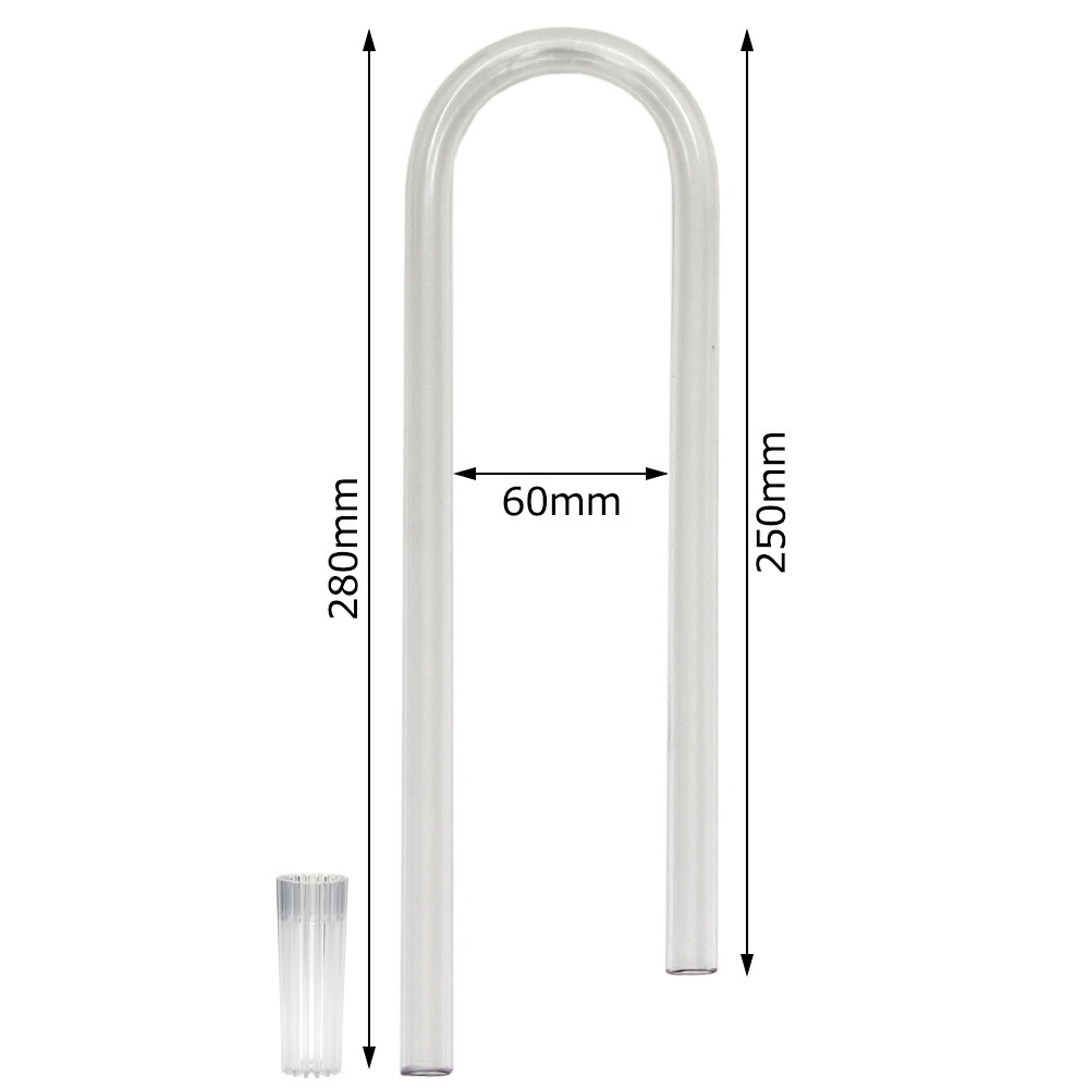 楽天市場 リーフオリジナル 吸水パイプ クリア ６０ｃｍ水槽用 直径１２ １６のホース用 半透明 乳白色 クリアストレーナー 関東当日便 Charm 楽天市場店