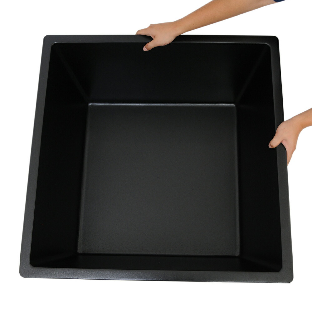 期間限定送料無料 メーカー直送 睡蓮鉢 メダカ鉢 新型 凛 ｒｉｎ 角型 ブラック ｌ 睡蓮鉢 金魚鉢 メダカ鉢 同梱 沖縄別途送料 定番人気