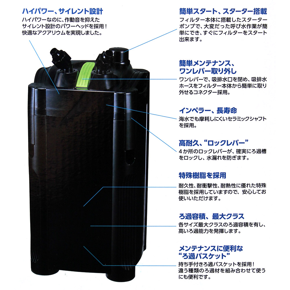 楽天市場 ニッソー 外部フィルター ストロングマスター２０ ９０ｃｍ水槽 沖縄別途送料 関東当日便 Charm 楽天市場店