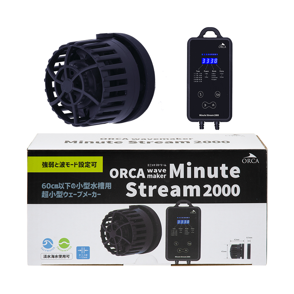 楽天市場 ｏｒｃａ ｗａｖｅｍａｋｅｒ ｍｉｎｕｔｅ ｓｔｒｅａｍ ２０００ 小型水槽 水流ポンプ ８００ ２０００ｌ 時 沖縄別途送料 関東当日便 Charm 楽天市場店