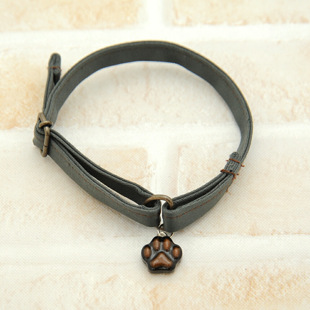 楽天市場 キャットチョーカー レザー風 黒猫 首輪 首周り３０ｃｍまで ハンドメイド 関東当日便 Charm 楽天市場店