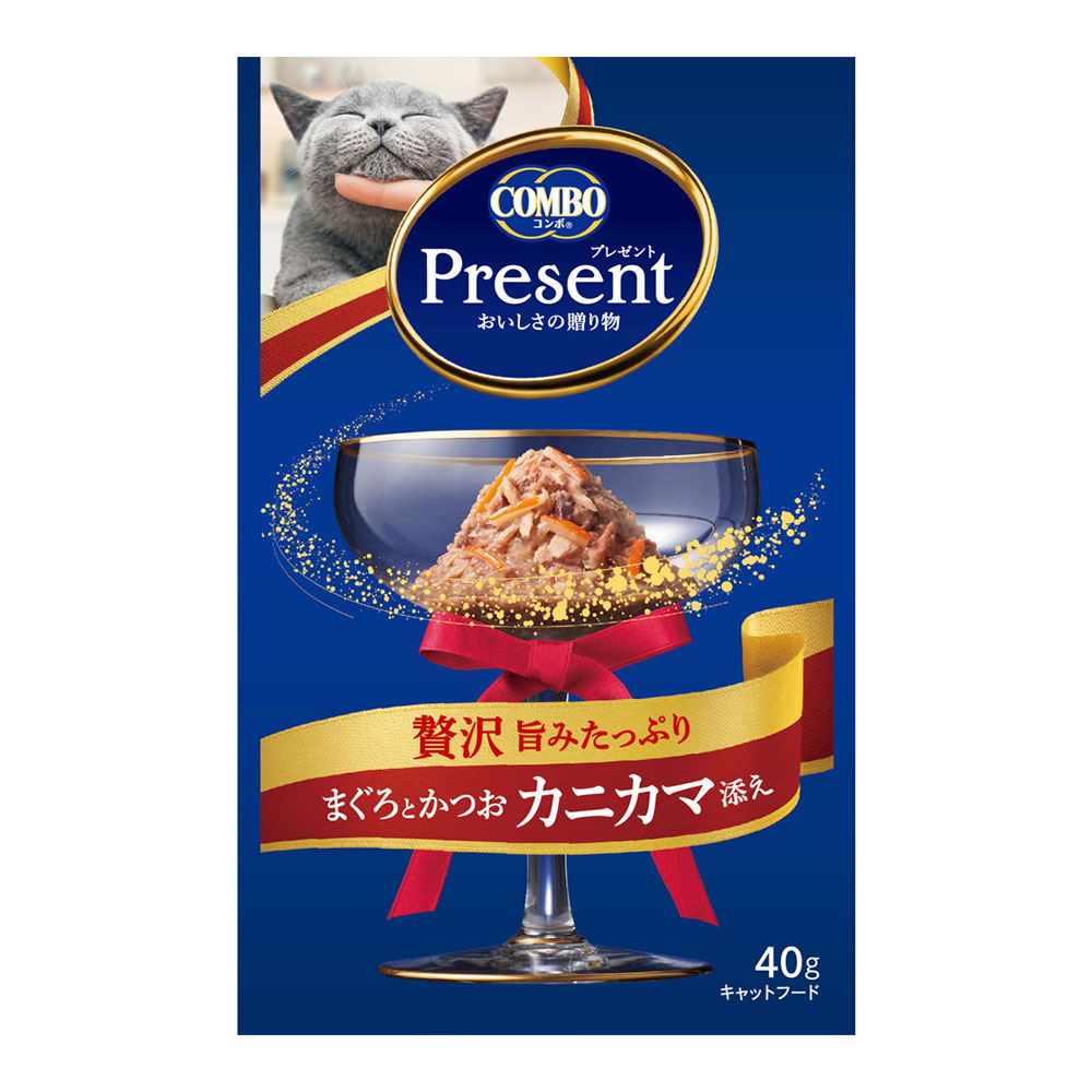 楽天市場 コンボ キャット プレゼント まぐろとかつお カニカマ添え ４０ｇ キャットフード 関東当日便 Charm 楽天市場店