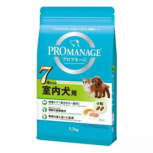 ドッグフード　プロマネージ　７歳からの室内犬用　１．７ｋｇ　４袋　関東当日便