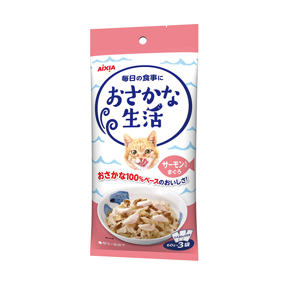 楽天市場】アイシア おさかな生活 削りぶし入りまぐろ １８０ｇ（６０ｇ×３袋） １０袋入り 関東当日便 : charm 楽天市場店