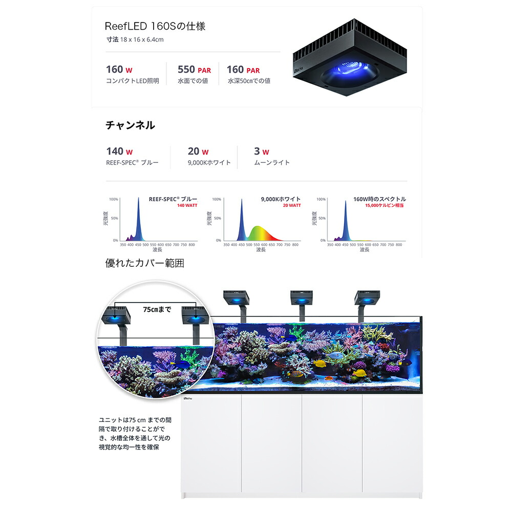 海外花系 REEFLED50 専用アーム レッドシー リーフ 海水 サンゴ ライト