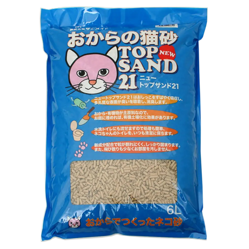 楽天市場】猫砂 サンメイト おからの猫砂 ニュ−トップサンド