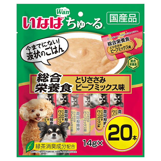 楽天市場】いなば Wanちゅ〜る 水分補給 とりささみ ビーフ
