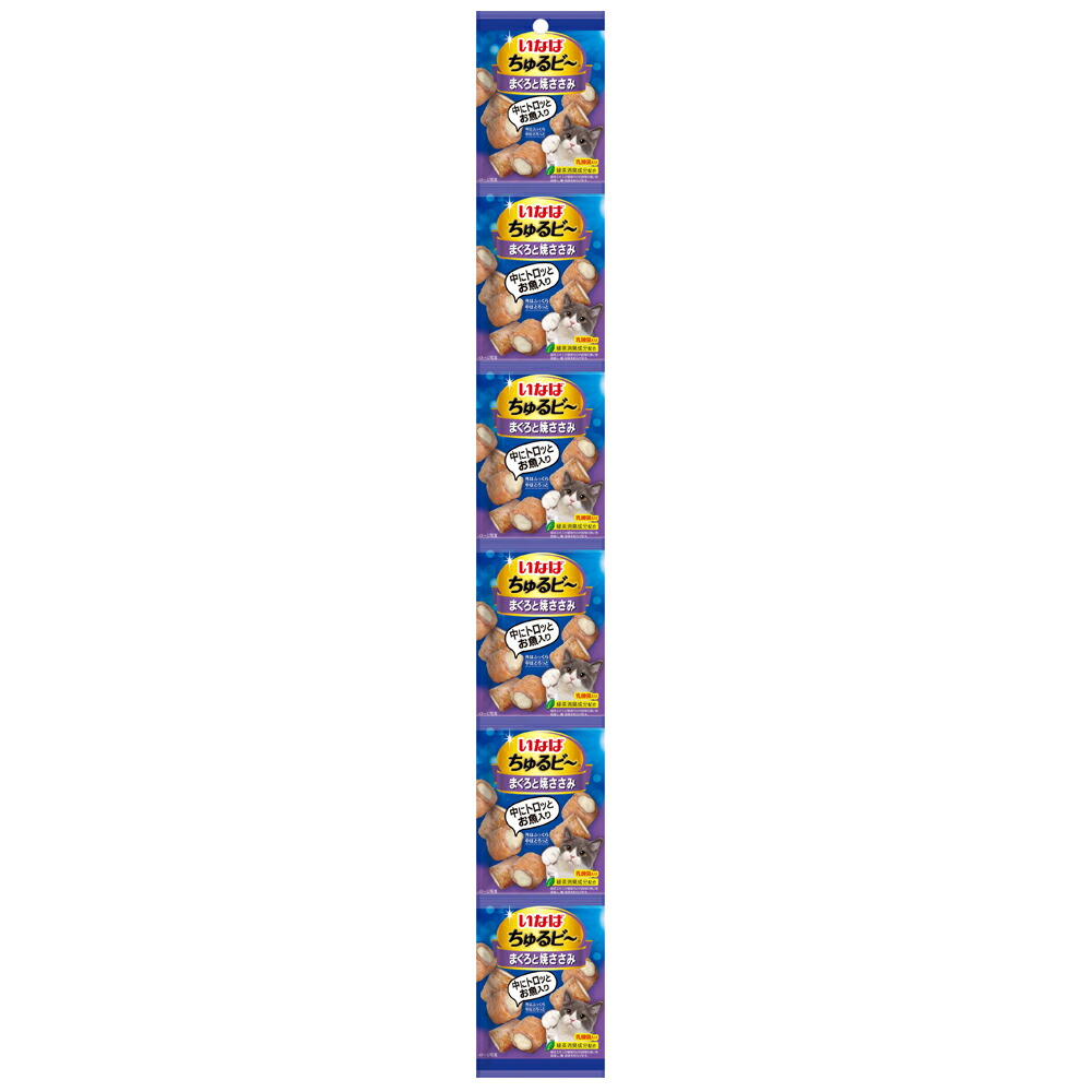 楽天市場 いなば ちゅるビ ６連パック まぐろと焼ささみ 乳酸菌入り ７ｇ ６ 関東当日便 Charm 楽天市場店