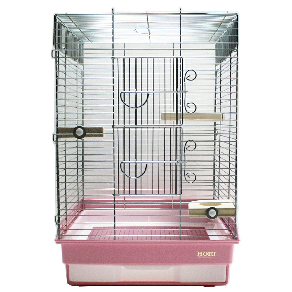 ホーエイ H035 小動物用ケージ ピンク 鳥かご HOEI 35手のりG ピンク (37×41.5×54.5cm) セキセイ 小型