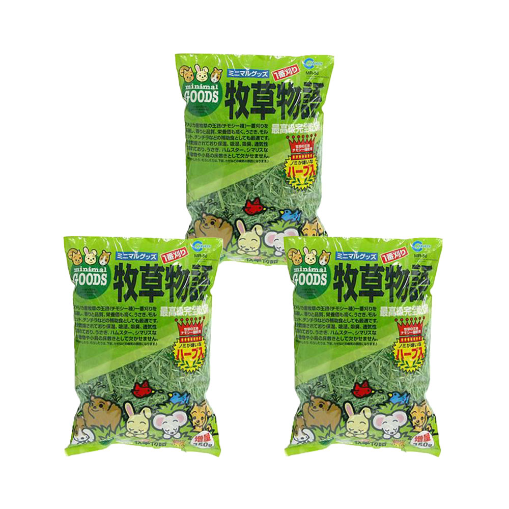 市場 マルカン ハーブ入 増量３５０ｇ×３袋 牧草物語